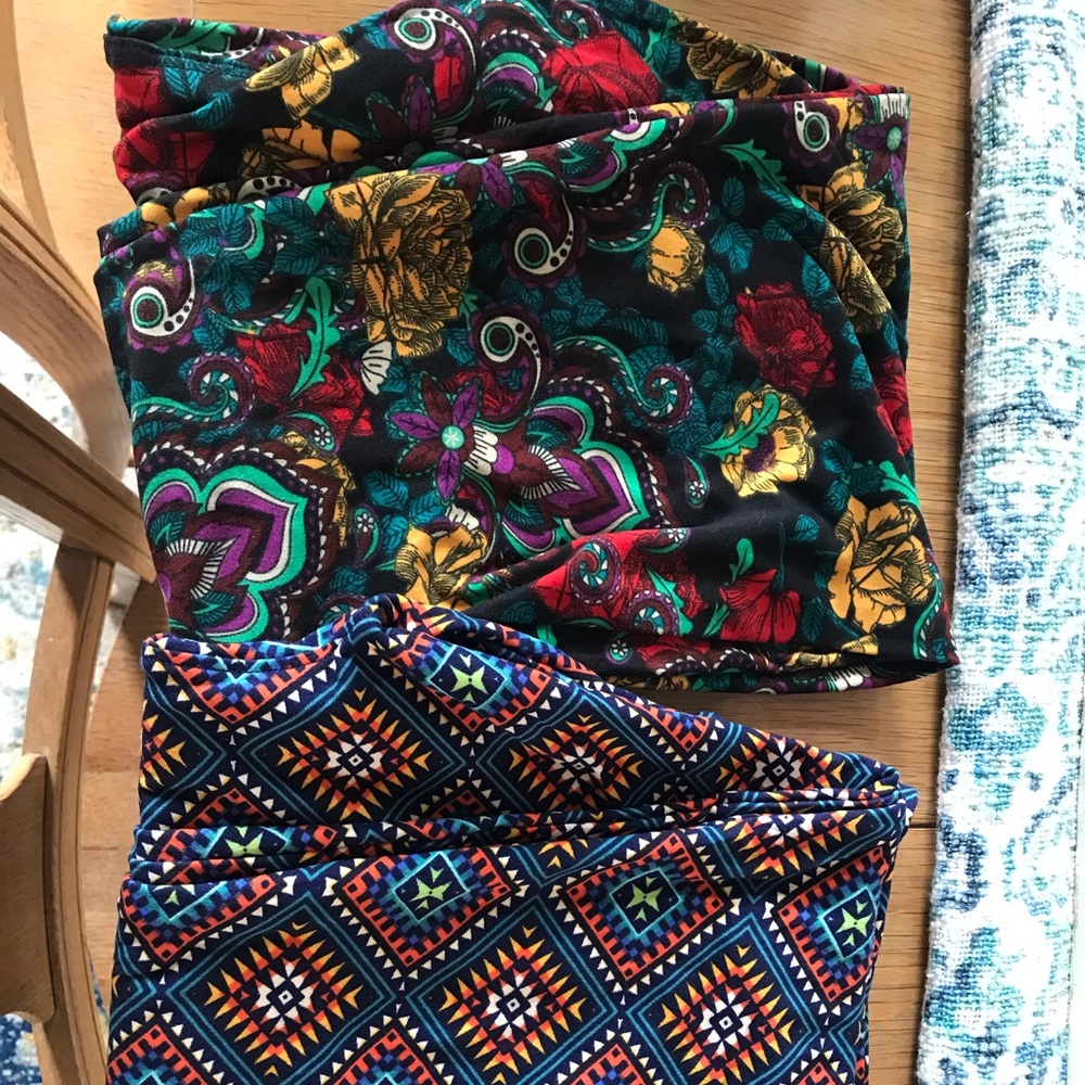 Lularoe leggings size tall curvy 2 pair for $19